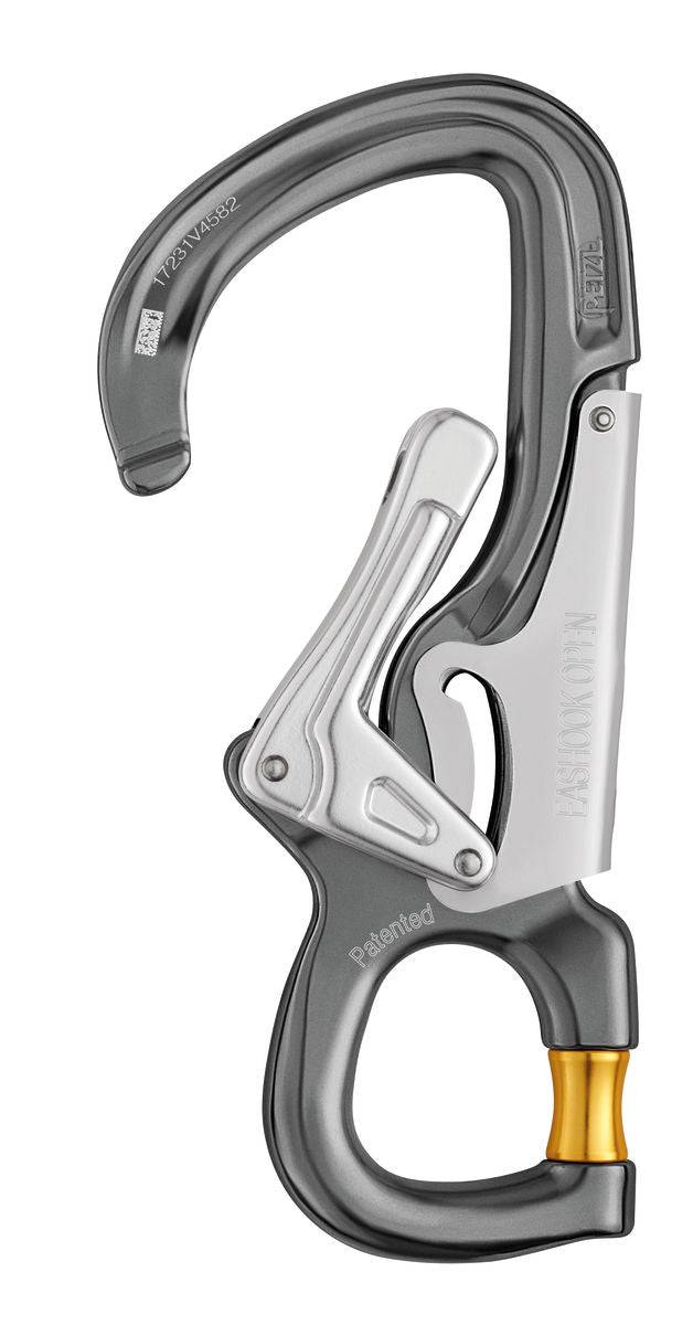 Petzl EASHOOK OPEN Gated Aluminium Carabiner - SecureHeights