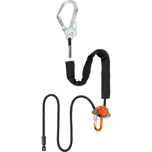 Climbing Technology FINCH STEEL Adjustable Single Leg Positioning Lanyard with 50mm Steel Hook 2m-5m - SecureHeights