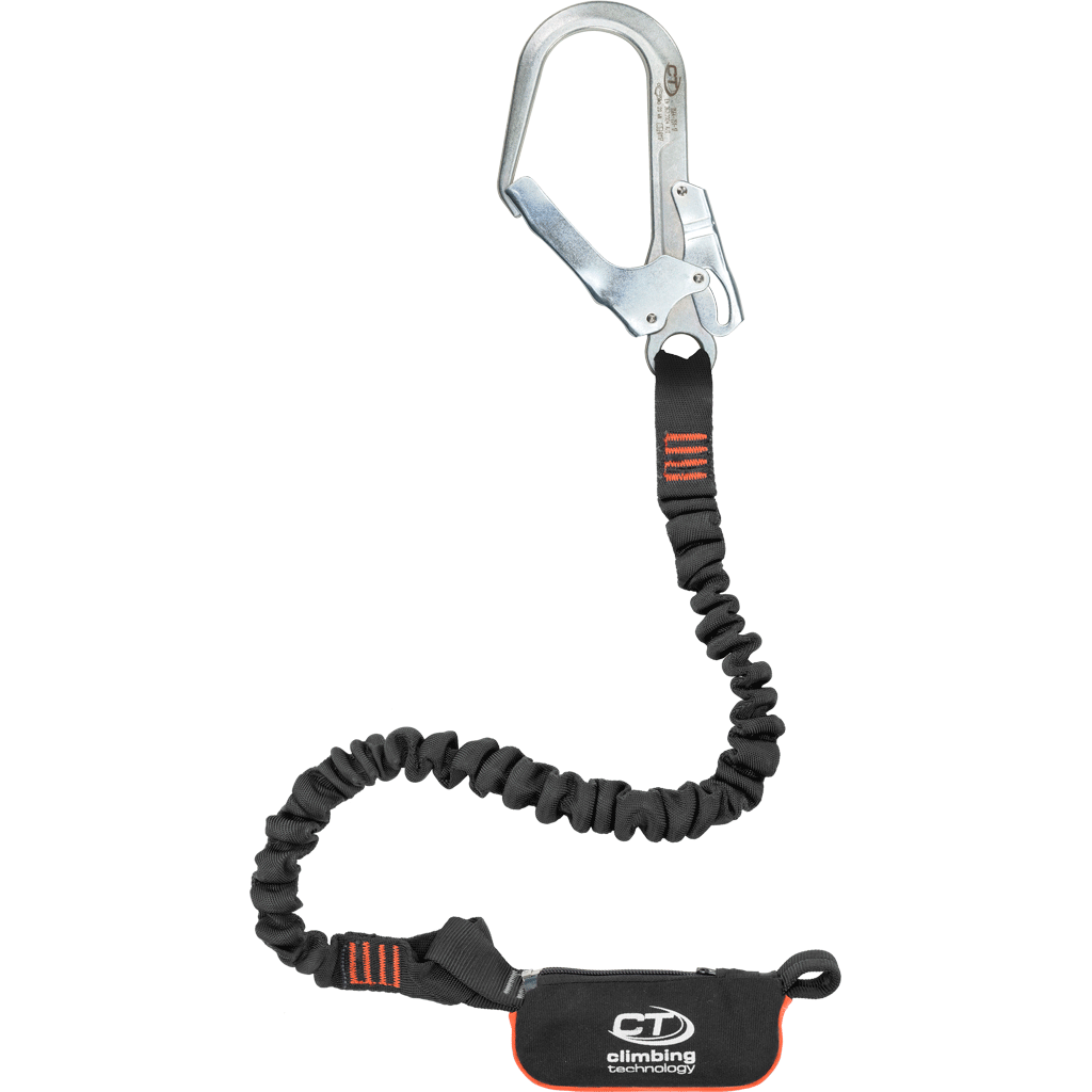 Climbing Technology FLEX ABS 140 STEEL I Single Leg Edge Tested Fall Arrest Lanyard with 50mm Hook 120cm-190cm - SecureHeights