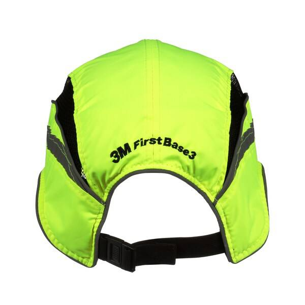 3M Yellow 55mm Reduced Peak Bump Cap, First Base 3 High Visibility ...