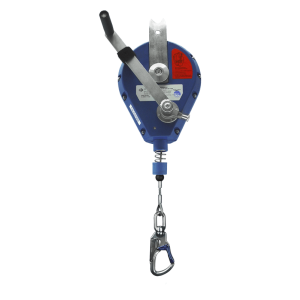 IKAR HRA (P) 18m Galvanised Steel Cable Self Retracting Fall Arrest Block with Recovery Winch - SecureHeights