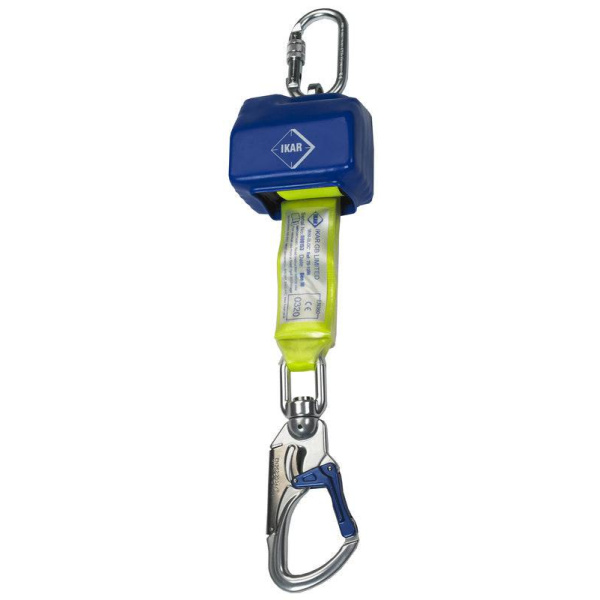 IKAR Self Retracting Fall Arrest Block, Mini Block 2.7m Web, IKGB20RL13 ...