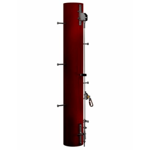 3M DBI SALA Lad-Saf Galvanised Wood Pole Cable Vertical Safety System Bracketry - 2 User 6116635 - SecureHeights