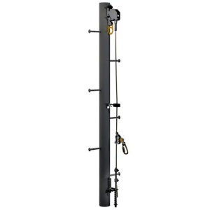 3M DBI SALA Lad-Saf Stainless Steel Monopole Cable Vertical Safety System Bracketry - 4 User 6116638 - SecureHeights