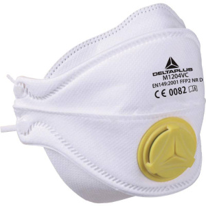 DeltaPlus M1204V FFP2 Disposable Foldable Half Face Mask with Valve (Pack of 10) - SecureHeights