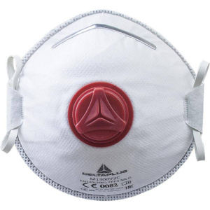 DeltaPlus M1300V2 FFP3 Disposable Moulded Half Face Mask with Valve (Pack of 10) - SecureHeights