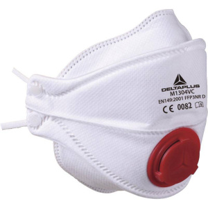 DeltaPlus M1304V FFP3 Disposable Foldable Half Face Mask with Valve (Pack of 10) - SecureHeights