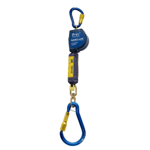 3M DBI SALA Nano-Lok XL 3m Extended Single Leg Web Self Retracting Lifeline with Aluminium Carabiner Rebar Hook 3101619 - SecureHeights