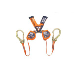 3M DBI SALA Nano-Lok Edge 2.5m Twin Leg Web Self Retracting Lifeline with Rebar Lock Hook 3101448 - SecureHeights