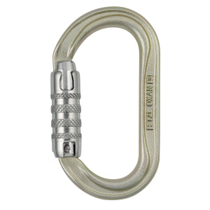 Petzl OXAN High Strength Oval Shaped Steel Triact Lock Carabiner European Version M72A TL - SecureHeights