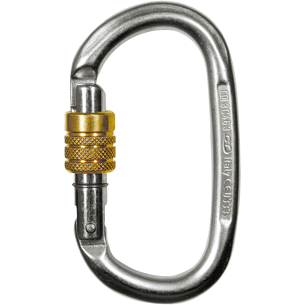 Climbing Technology PILLAR STEEL SG Steel Screwgate Carabiner 3C4630A - SecureHeights