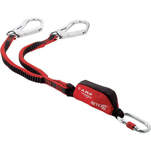 CAMP Safety RETEXO REWIND 115cm-175cm Twin Leg Edge Tested Elastic Lanyard with 53mm Hooks 7050201 - SecureHeights