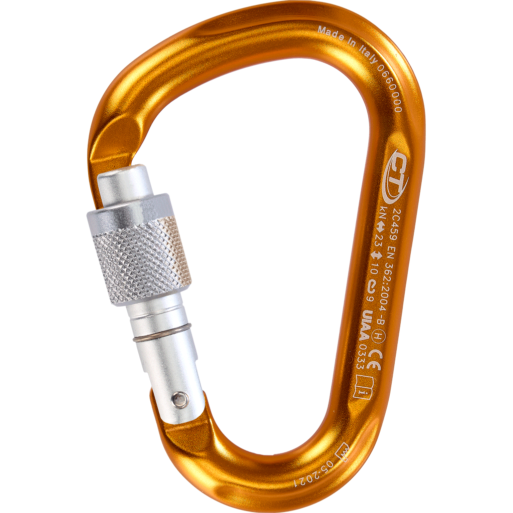 Climbing Technology SNAPPY SG Light-Alloy HMS Screwgate Carabiner - SecureHeights