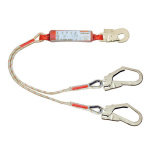 3M Protecta Sanchoc 1.8m Twin Leg Rope Shock Absorbing Lanyard with Snap Hook AE532/3 - SecureHeights