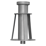 IKAR Stainless Steel Davit Lower Ground Sleeve 41-57/3 - SecureHeights