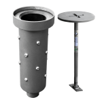 IKAR Stainless Steel Davit Lower Ground Sleeve 41-57/5 - SecureHeights