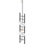 Kaya Safety Vertical Lifeline System with Ladder Extension (Energy Absorber Integrated) 5m-100m K-2030 A - SecureHeights