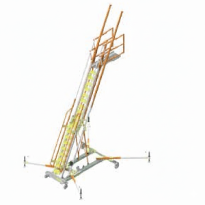 Tuff Built Free Standing Access Stair System 141/218H-2A-MR-TH w/ umbrella