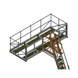 Tuff Built Rectangular Cage for Mobile Access Stair System