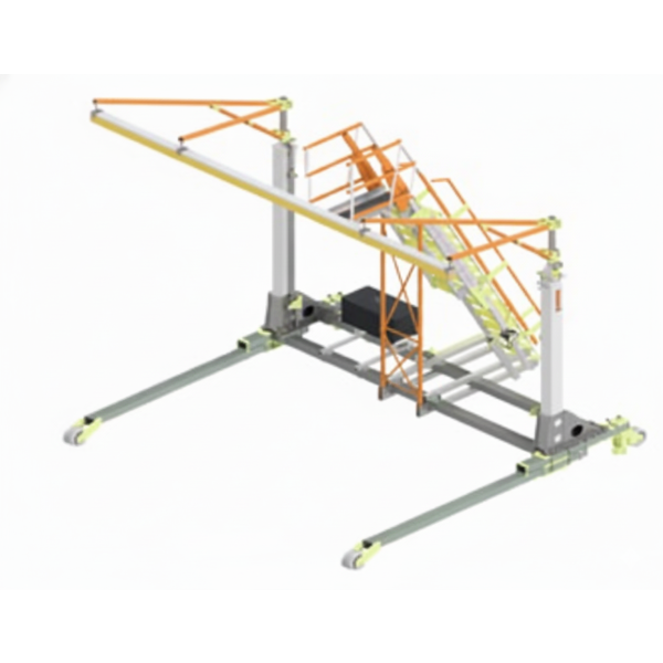 Tuff Built C-Frame, 15W – 17 to 30H w/ adjustable access stairs – At Height