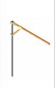 Tuff Built Complete Mast, 4” (102mm) Vertical tube 13’ (4m) height, w/10’ (3m) Anchor Point Boom