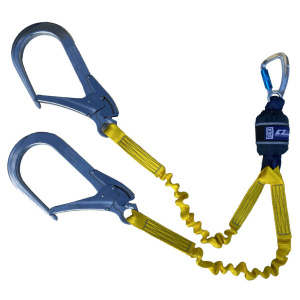 3M DBI-SALA EZ-Stop Expander Shock Absorbing Lanyard Elasticated Webbing Twin Leg 1.50 m 1246558