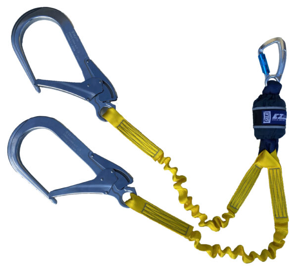 3M DBI-SALA EZ-Stop Expander Shock Absorbing Lanyard Elasticated Webbing Twin Leg 1.50 m 1246558